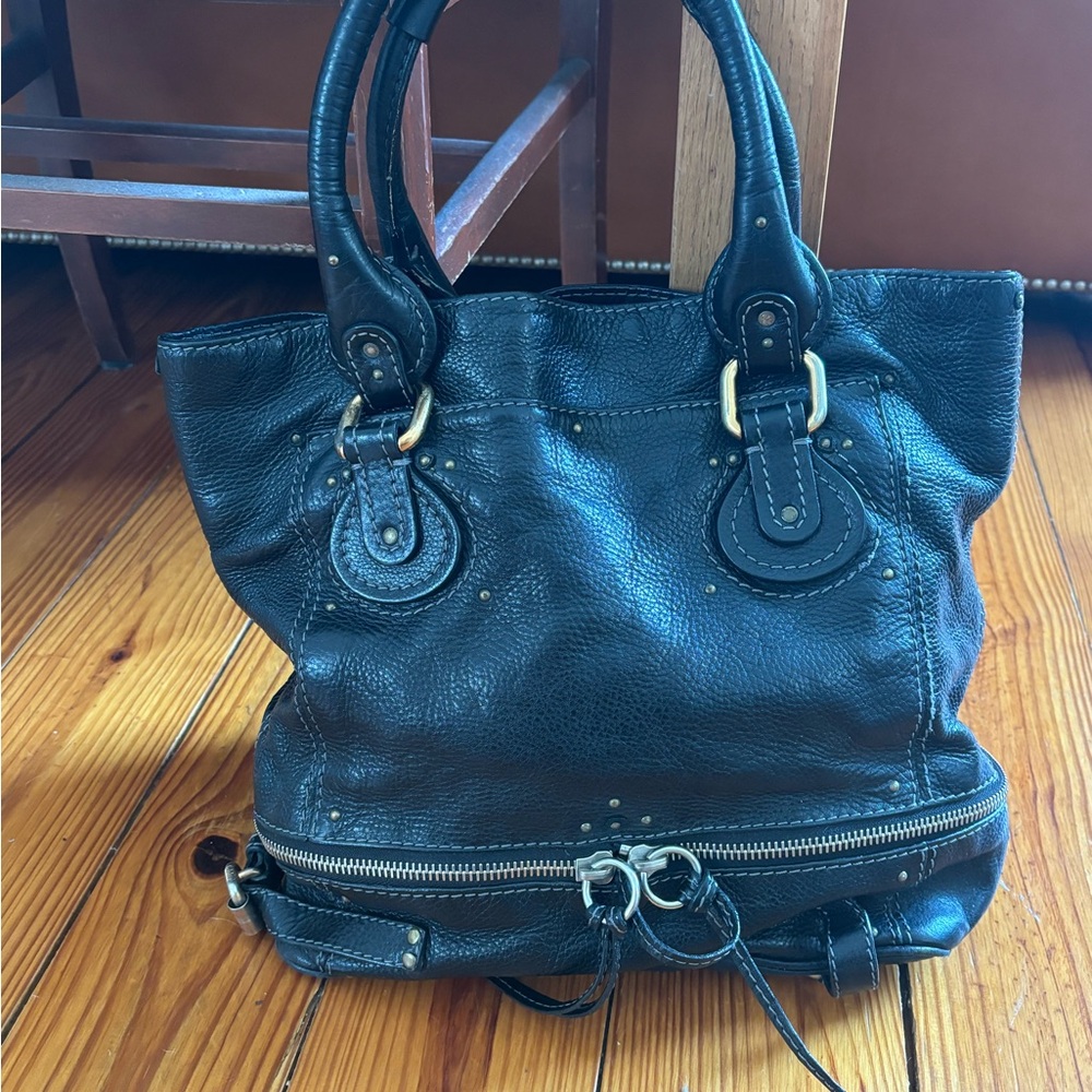 Vintage CHLOE Leather Paddington Tote circa 2009 - with original lock, no key